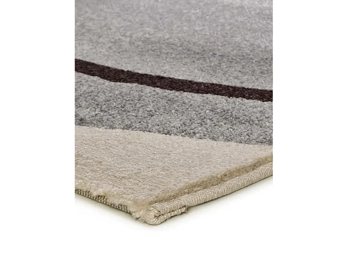 Alfombra interior - abstracto - beige / gris - 140 x 200 cm - LESSIA