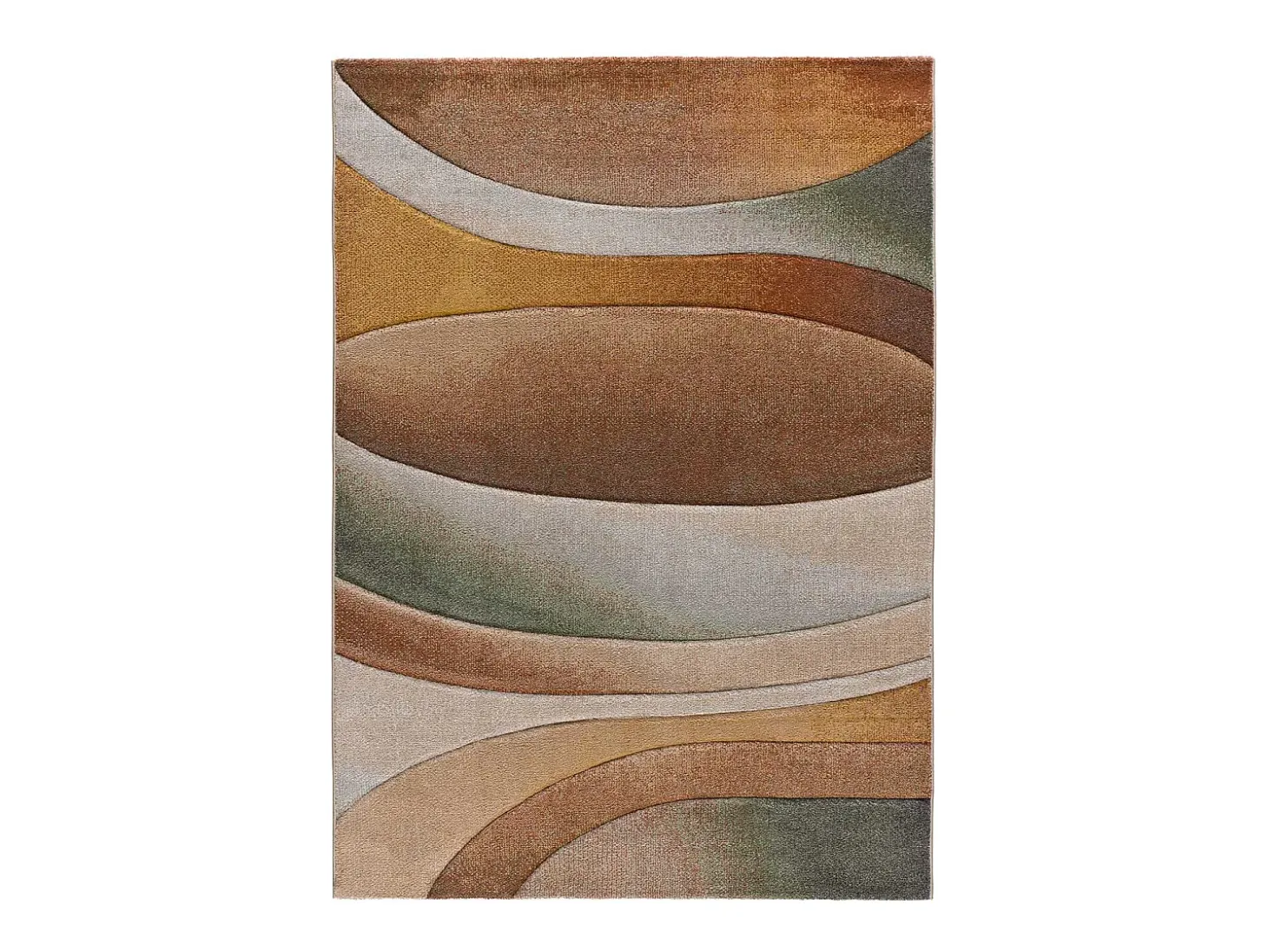 Alfombra interior - abstracto - multicolor - 80 x 150 cm - SORA