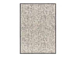 Alfombra interior - abstracto - blanco - 200 x 290 cm - RETRO