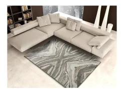 Alfombra interior - abstracto - beige - 80 x 150 cm - WEIMAR