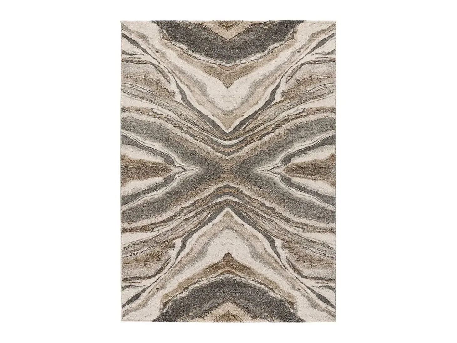 Alfombra interior - abstracto - beige - 80 x 150 cm - WEIMAR