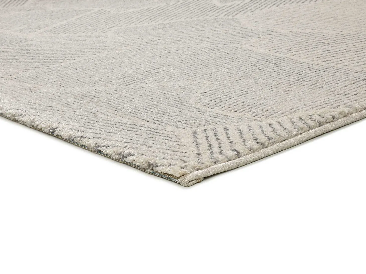 Alfombra interior - abstracto - beige / gris - 200 x 290 cm - PORTO