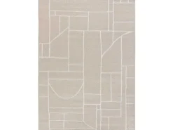 Alfombra interior - abstracto - crema - 80 x 150 cm - HL-ETHNIC
