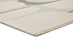 Alfombra interior - abstracto - beige / gris - 160 x 230 cm - PORTO