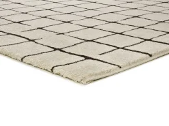 Alfombra interior - abstracto - blanco - 160 x 230 cm - RETRO