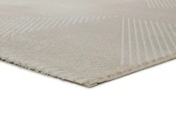 Alfombra interior - abstracto - crema - 80 x 150 cm - HL-GEOMETRIC