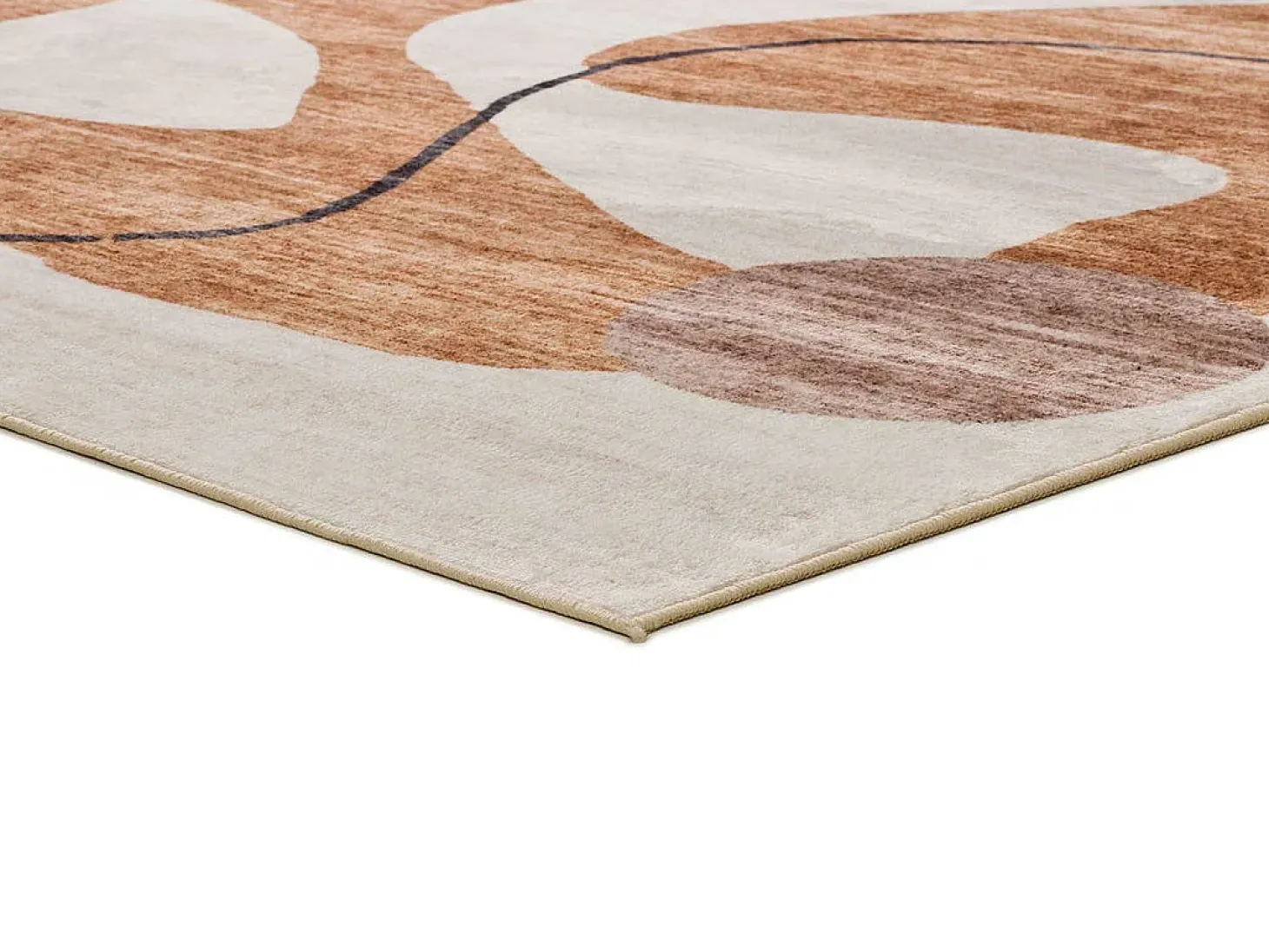 Alfombra interior - abstracto - naranja - 140 x 200 cm - CLASS