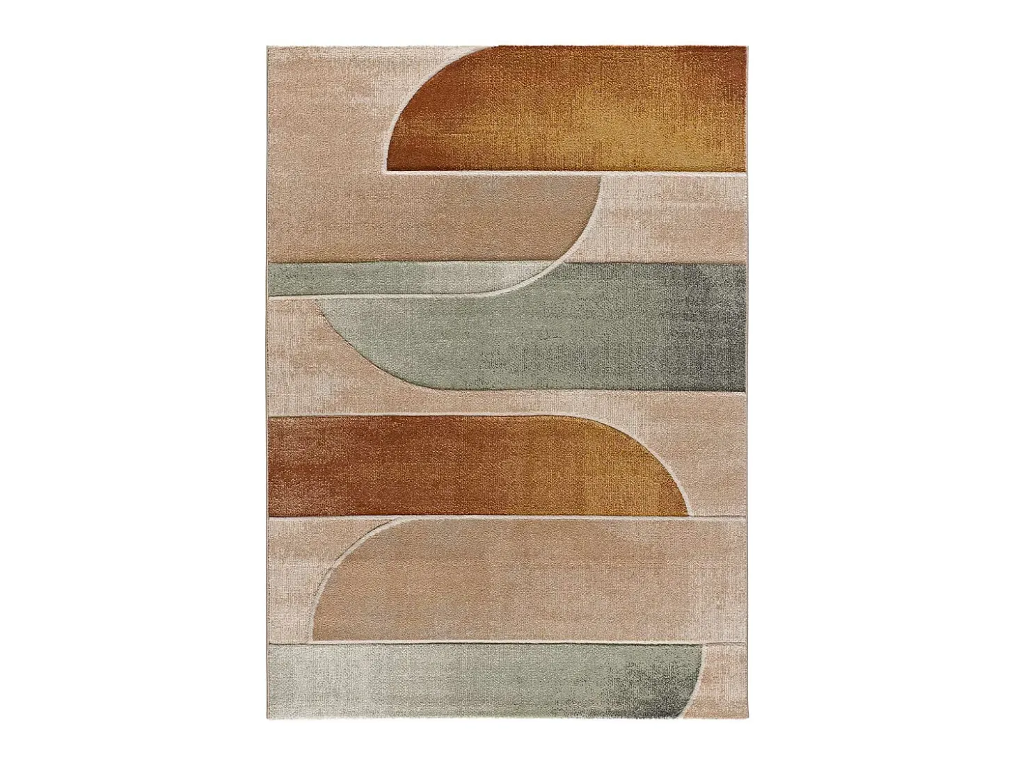 Alfombra interior - abstracto - multicolor - 80 x 150 cm - SORA