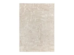 Alfombra interior - abstracto con relieve - beige - 80 x 150 cm - BARESA