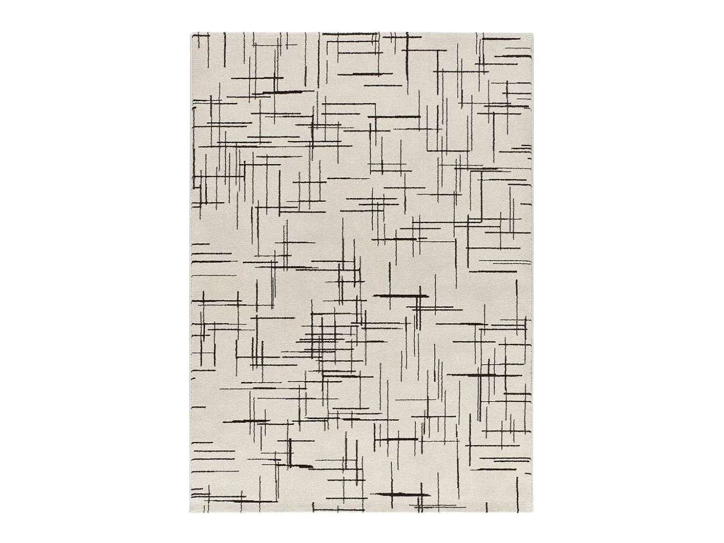 Alfombra interior - abstracto - blanco - 80 x 150 cm - RETRO