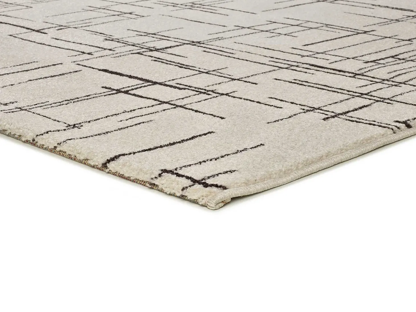 Alfombra interior - abstracto - blanco - 80 x 150 cm - RETRO