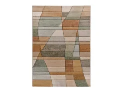 Alfombra interior - abstracto - multicolor - 80 x 150 cm - SORA