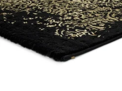 Alfombra interior - abstracto - negro - 140 x 200 cm - GOLD
