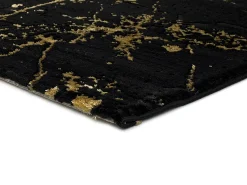 Alfombra interior - abstracto - negro - 60 x 120 cm - GOLD