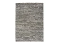 Alfombra interior - abstracto con relieve - gris - 80 x 150 cm - YEN