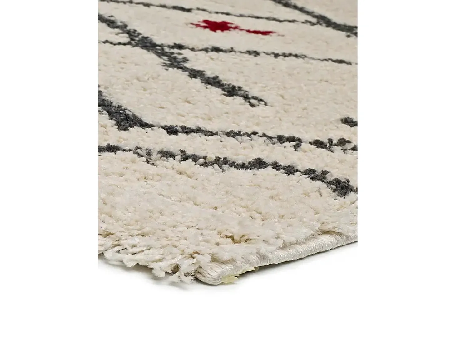 Alfombra interior - bereber - blanco - 133 x 190 cm - KASBAH