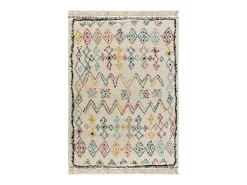 Alfombra interior - bereber - blanco - 135 x 190 cm - YEBEL
