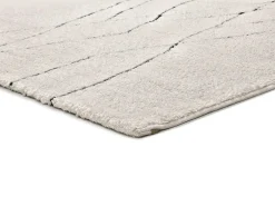 Alfombra interior - bereber con relieve - blanco - 120 x 170 cm - TURIN