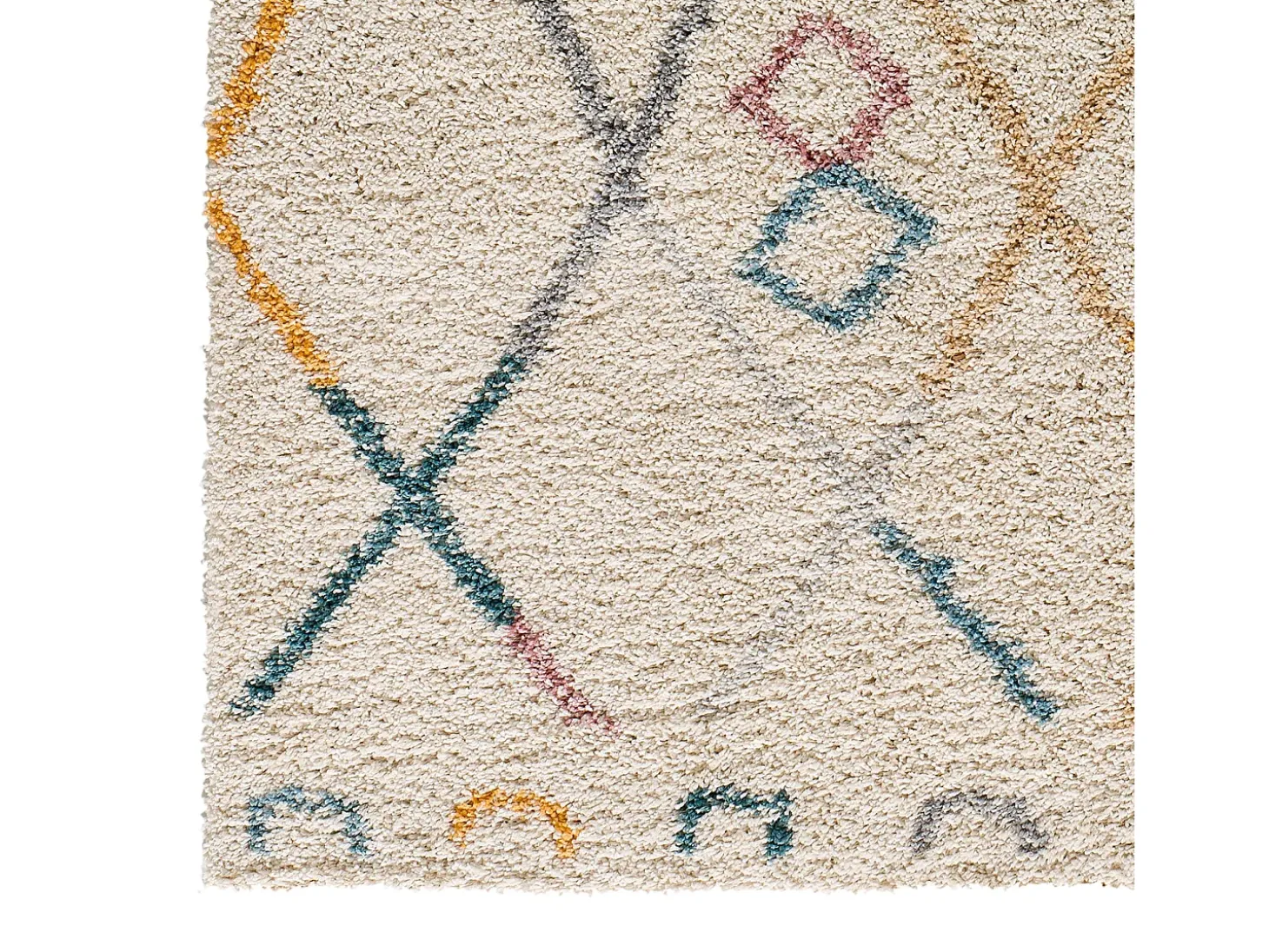 Alfombra interior - bereber - multicolor - 133 x 190 cm - ULAI