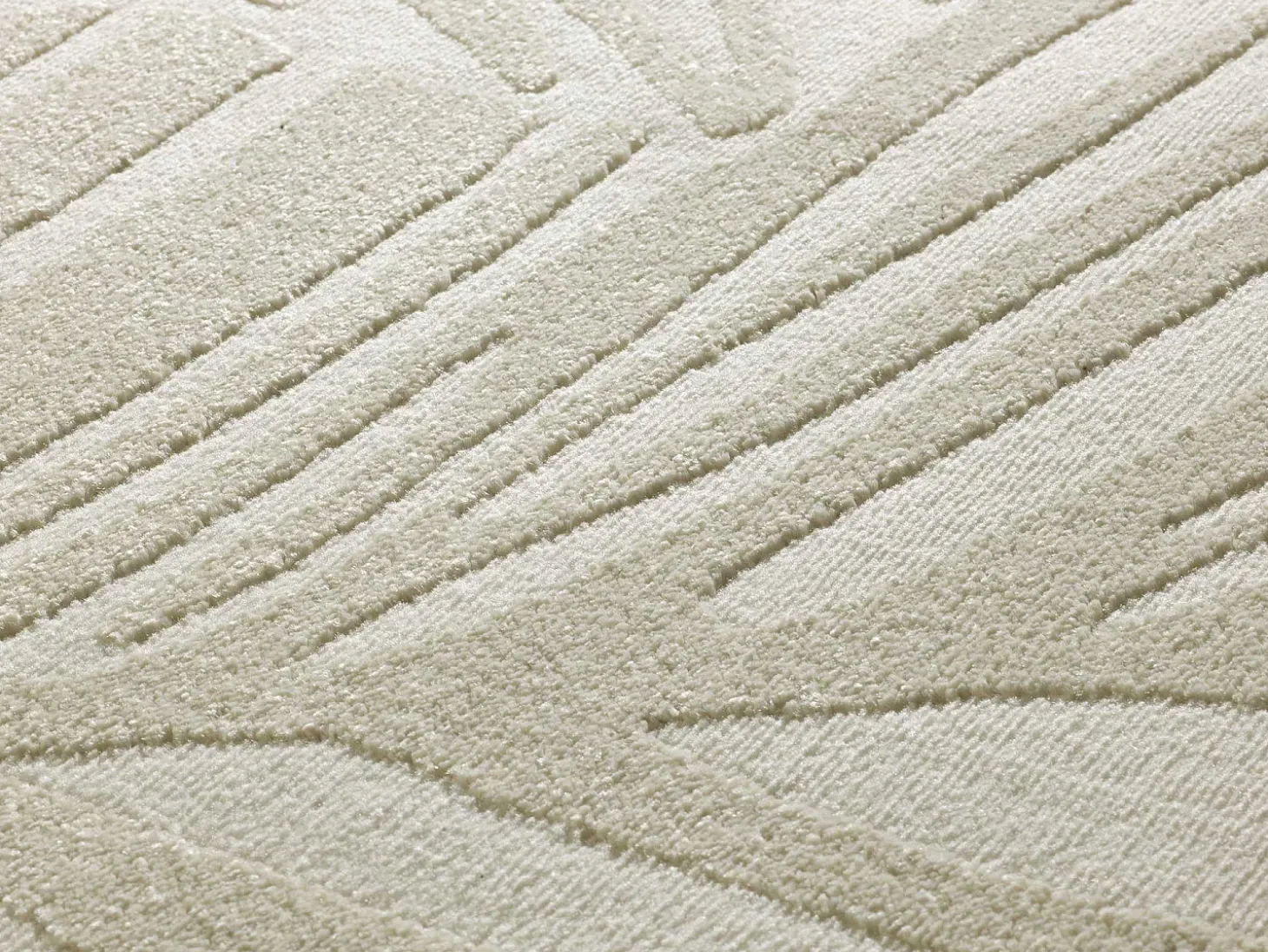 Alfombra interior - botánico - blanco - 133 x 190 cm - SENSATION