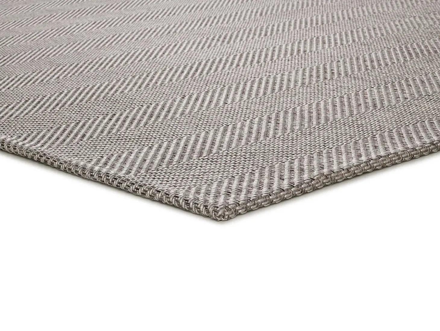 Alfombra interior - chevron - plata - 60 x 120 cm - ESPIGA