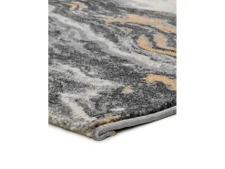 Alfombra interior - efecto mármol - gris - 80 x 150 cm - MARMOL ONDA