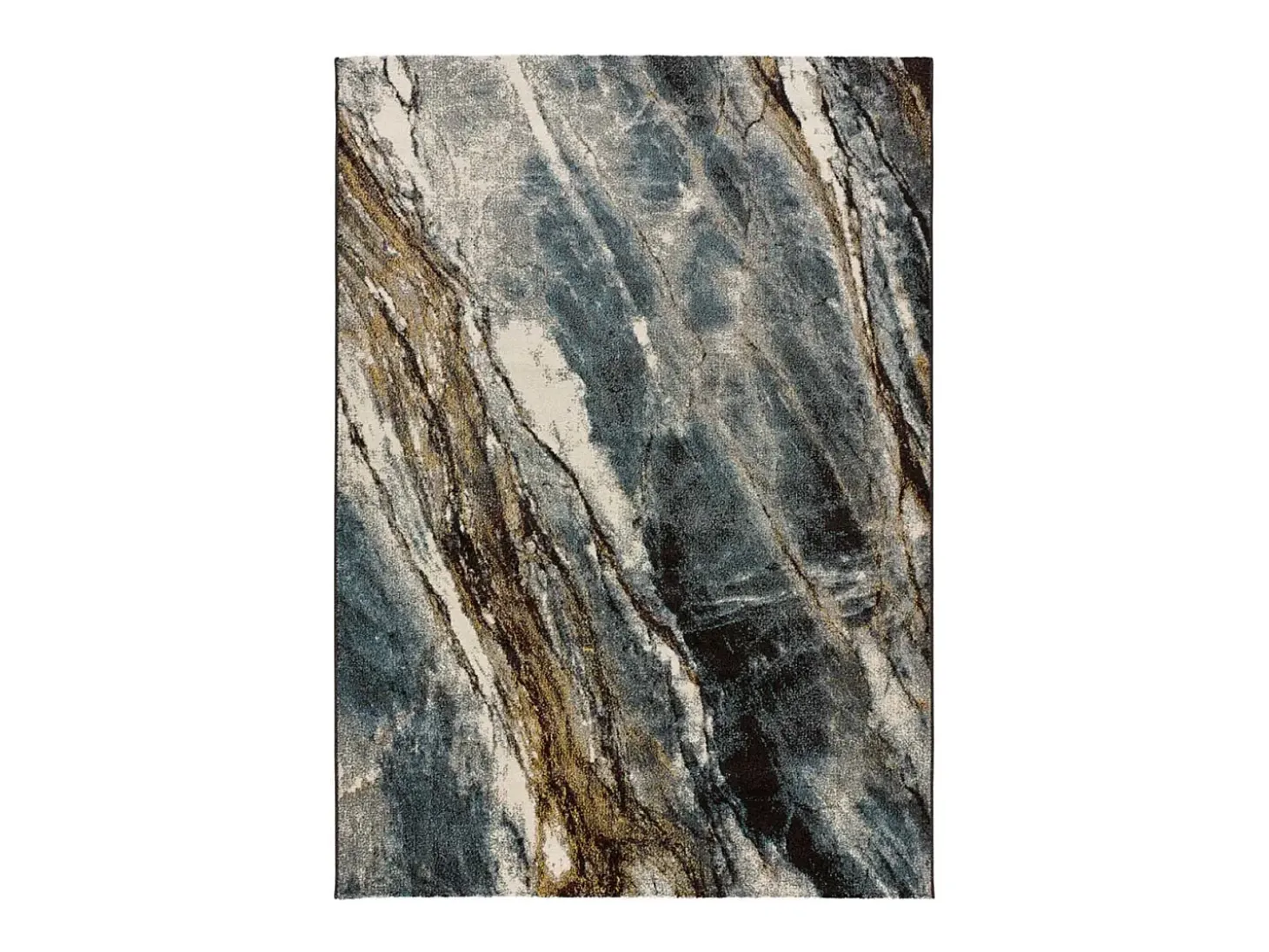Alfombra interior - efecto mármol - gris - 140 x 200 cm - MARMOL MADERA