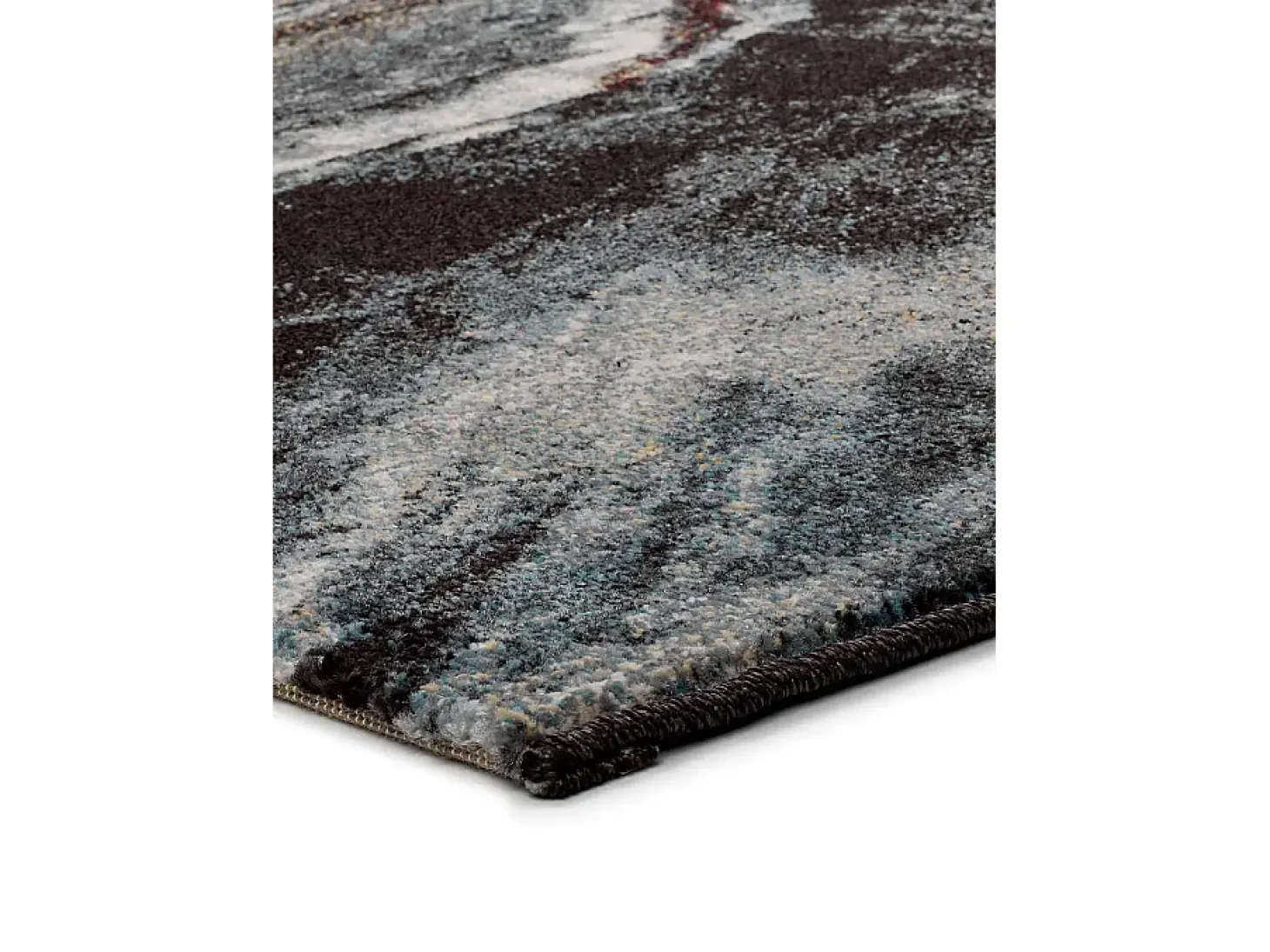 Alfombra interior - efecto mármol - gris - 80 x 150 cm - MARMOL MADERA