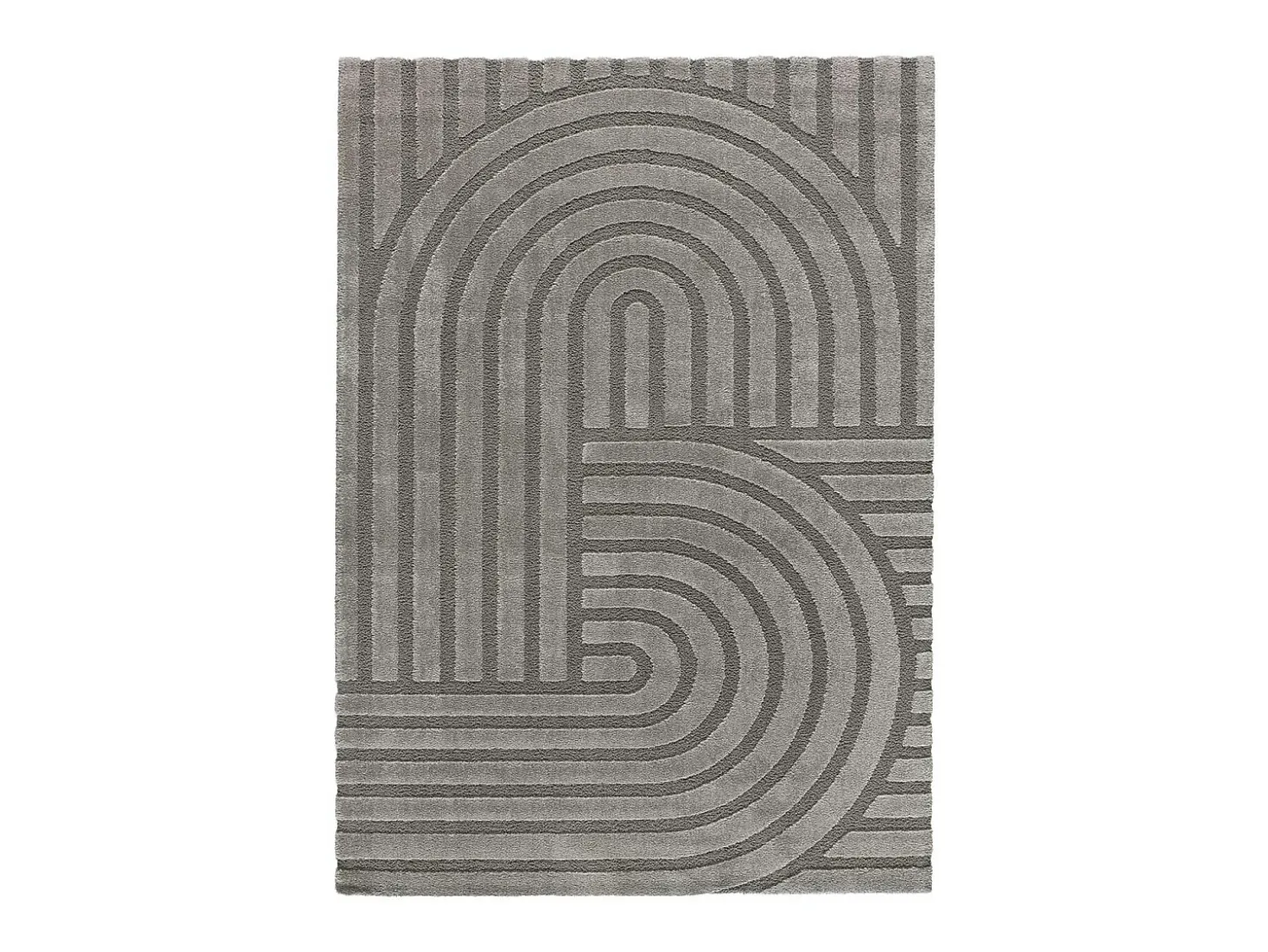 Alfombra interior - escandinavo - gris - 120 x 170 cm - SNOWY