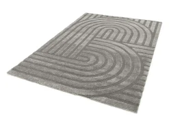 Alfombra interior - escandinavo - gris - 120 x 170 cm - SNOWY