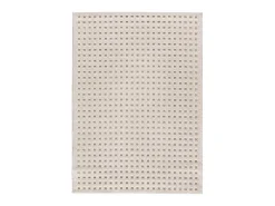 Alfombra interior - escandinavo con relieve - blanco - 120 x 170 cm - DIENA