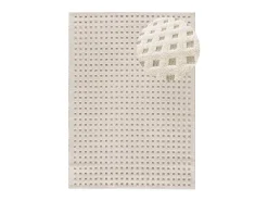 Alfombra interior - escandinavo con relieve - blanco - 120 x 170 cm - DIENA