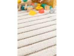 Alfombra interior - escandinavo con relieve - blanco - 120 x 170 cm - DIENA