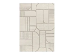 Alfombra interior - escandinavo - blanco - 120 x 170 cm - SNOWY