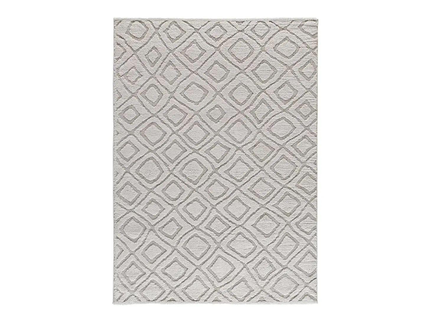 Alfombra interior - escandinavo con relieve - gris - 152 x 235 cm - JUNO
