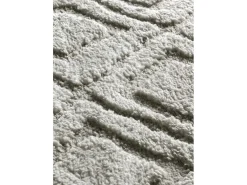 Alfombra interior - escandinavo con relieve - gris - 152 x 235 cm - JUNO