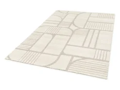 Alfombra interior - escandinavo - blanco - 80 x 150 cm - SNOWY
