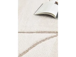 Alfombra interior - escandinavo con relieve - blanco - 120 x 170 cm - DIENA