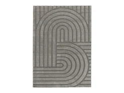 Alfombra interior - escandinavo - gris - 160 x 230 cm - SNOWY