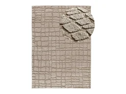 Alfombra interior - escandinavo con relieve - piedra - 126 x 190 cm - JUNO