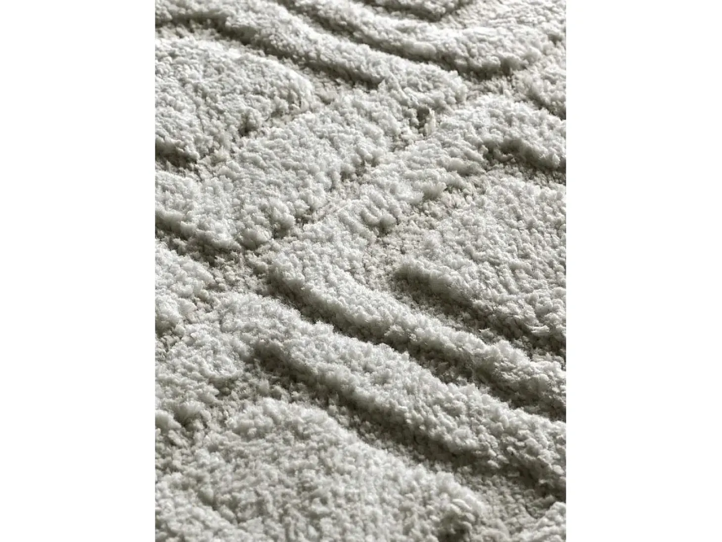Alfombra interior - escandinavo con relieve - gris - 190 x 285 cm - JUNO