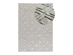 Alfombra interior - escandinavo con relieve - gris - 190 x 285 cm - JUNO