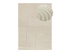 Alfombra interior - escandinavo - blanco - 133 x 190 cm - ZEN