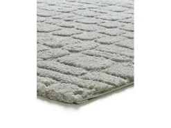 Alfombra interior - escandinavo con relieve - gris - 190 x 285 cm - JUNO