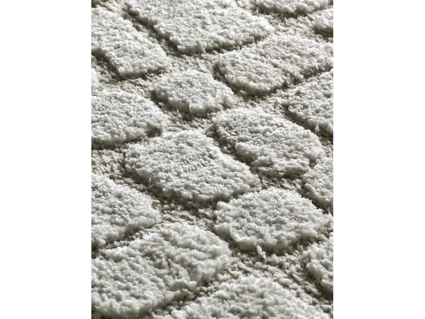 Alfombra interior - escandinavo con relieve - gris - 190 x 285 cm - JUNO