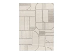 Alfombra interior - escandinavo - blanco - 160 x 230 cm - SNOWY