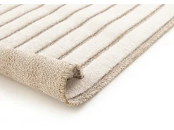 Alfombra interior - escandinavo con relieve - blanco - 80 x 150 cm - DIENA