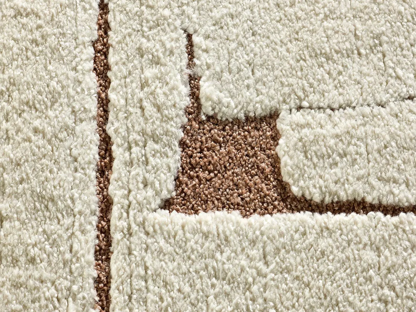 Alfombra interior - escandinavo - crema - 120 x 170 cm - CANDELA