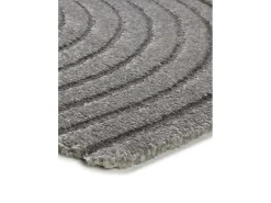 Alfombra interior - escandinavo con relieve - gris - 200 x 290 cm - LINA
