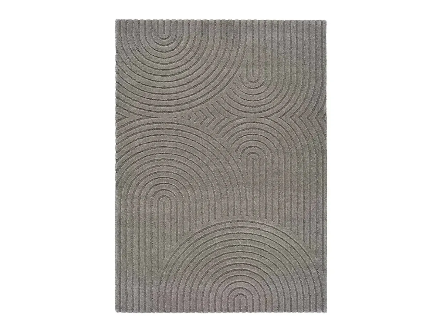 Alfombra interior - escandinavo con relieve - gris - 200 x 290 cm - LINA